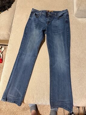 Seven7 Men's Straight Jeans — Medium Blue Wash